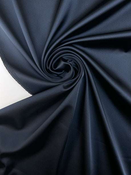 Blue Satin Stretch Satin Fabric