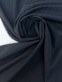 Italian Wool Blue Black Striped Fabric