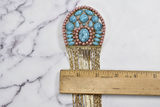 Slider Buckle Turquoise Blue Pink Dangling