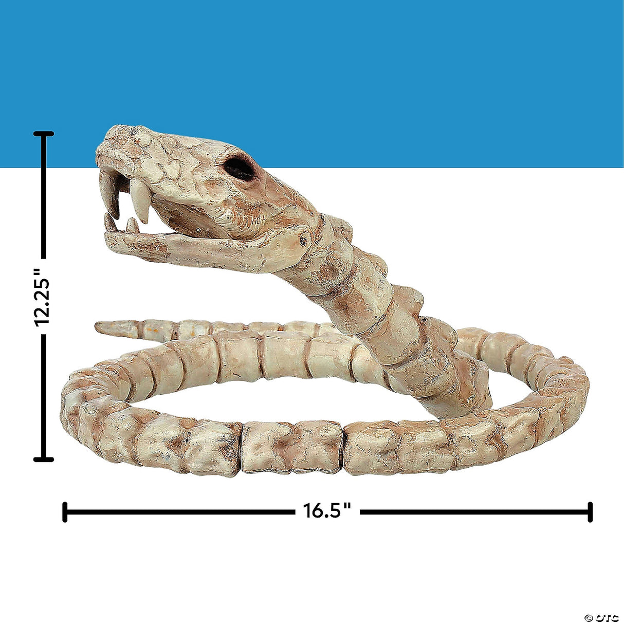 12 1/4" Slithering Snake Plastic Skeleton Halloween Decoration