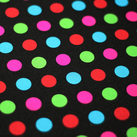 E-Z Dots Nylon Spandex Fabric - Large Polka Dots Print, 58/60" Width (1 Yard)