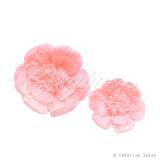 12",16" Tissue Scallop Flowers-2 Pcs/Set (Blush)