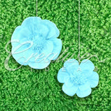 12",16" Tissue Scallop Flowers-2 Pcs/Set (Blue)