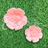 12",16" Tissue Scallop Flowers-2 Pcs/Set (Blush)