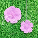 12",16" Tissue Scallop Flowers-2 Pcs/Set (Lavender)