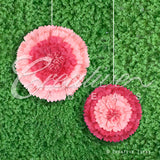 12",16" Tissue Starburst Flowers-2 Pcs/Set (Fuchsia)