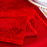 Crushed Velvet Table Runner 13x108 Red