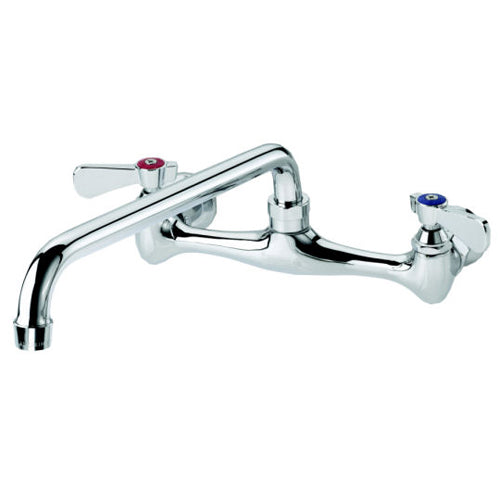 Krowne 8" Wall Mount Kitchen Faucet with Swivel Spout, 10" Spout