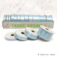 12 Rolls Satin Ribbons Multiple Size & Put-Up (Light Blue)