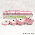12 Rolls Satin Ribbons Multiple Size & Put-Up (Pink)