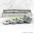 12 Rolls Satin Ribbons Multiple Size & Put-Up (Silver)
