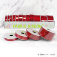12 Rolls Satin Ribbons Multiple Size & Put-Up (Vibrant Red)