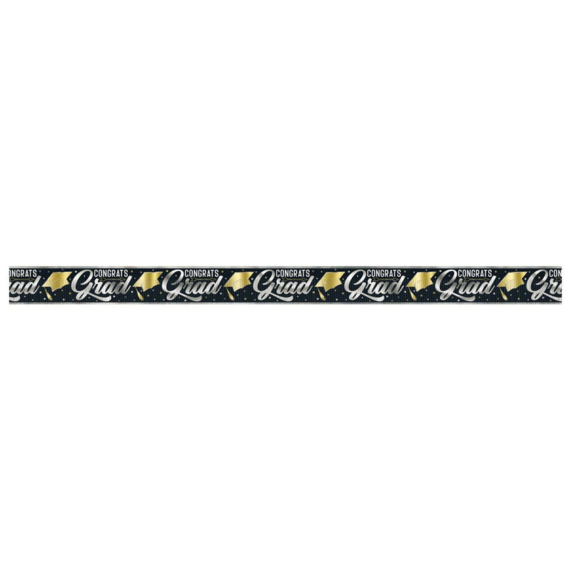Gold Foil Fringe Congrats Grad Banner