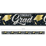 Gold Foil Fringe Congrats Grad Banner