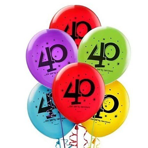 Latex Balloons 40th Birthday Party Continues