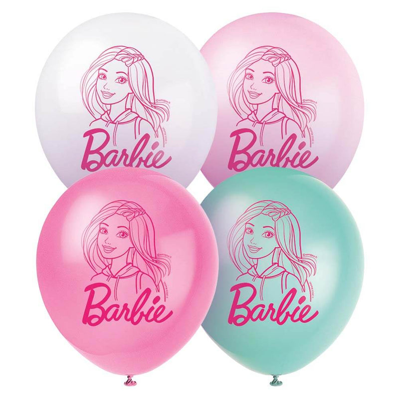 Barbie Latex Balloons 8 Pack