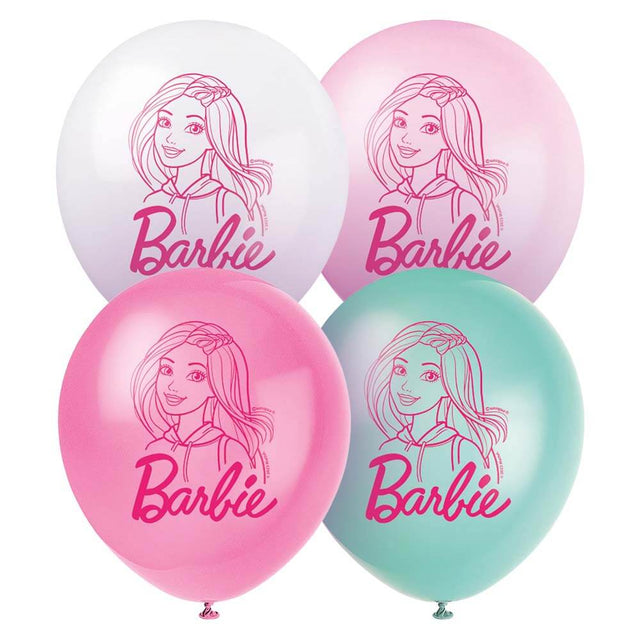 Barbie Latex Balloons 8 Pack