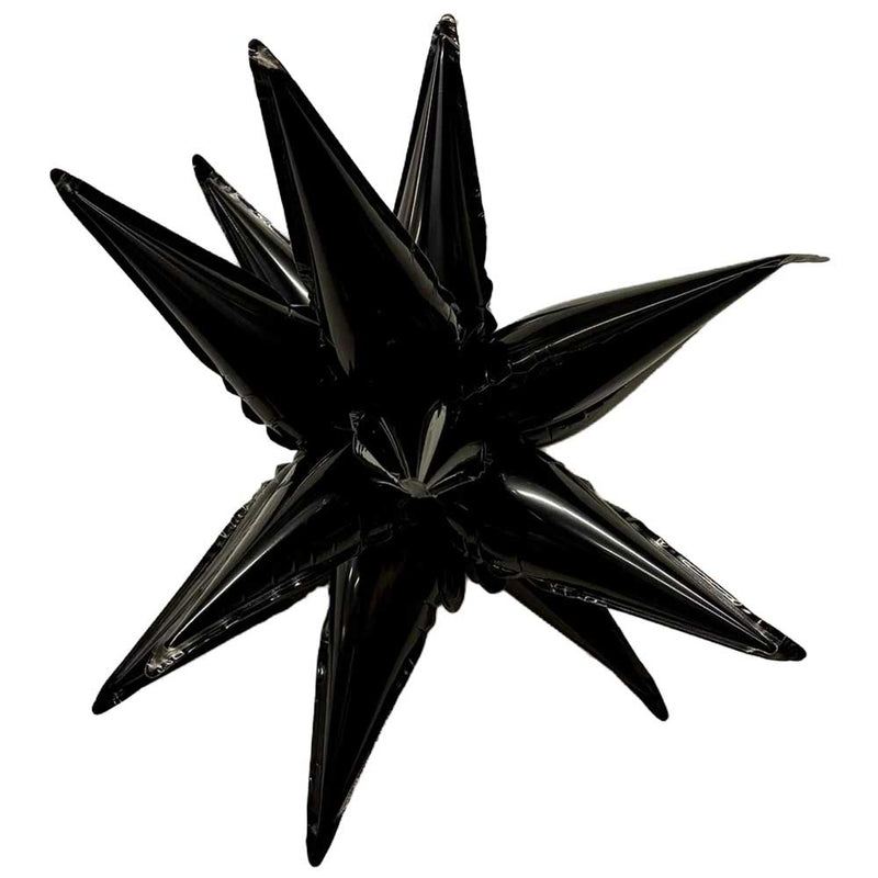 Foil Balloon Black Mini Starburst