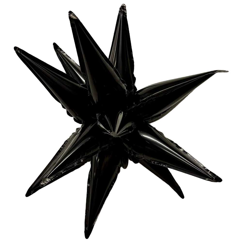 Foil Balloon Black Mini Starburst