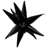 Foil Balloon Black Mini Starburst