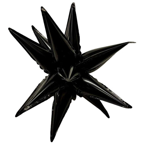 Foil Balloon Black Mini Starburst