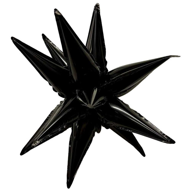 Foil Balloon Black Mini Starburst