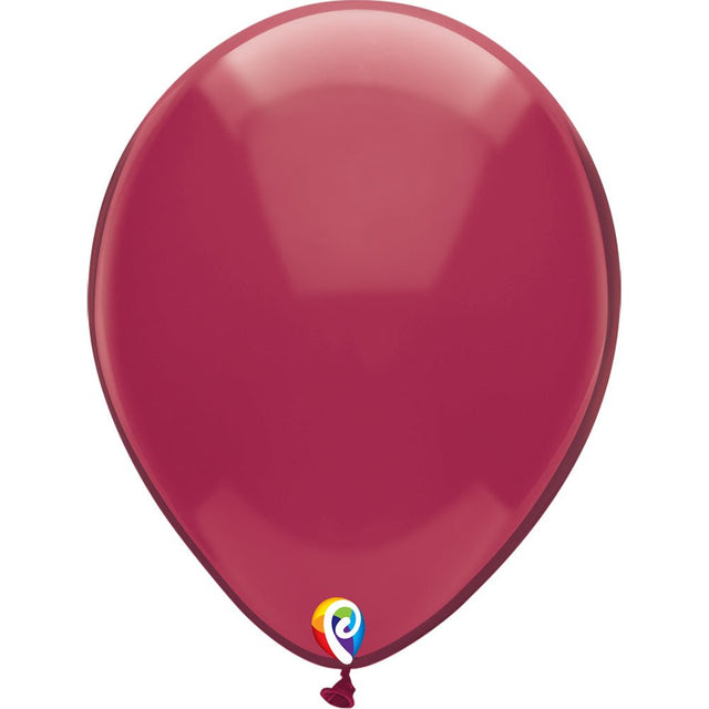 Latex Balloons 12 Inch Funsational Crystal Burgundy