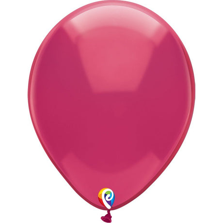 Latex Balloons 12 Inch Funsational Crystal Fuchsia