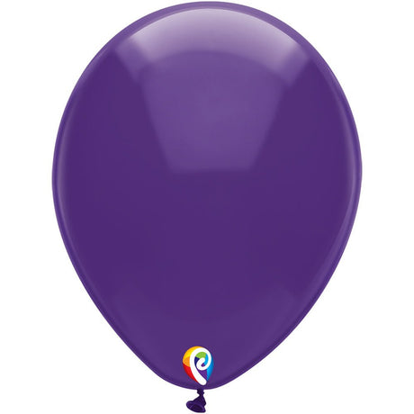 Latex Balloons 12 Inch Crystal Purple
