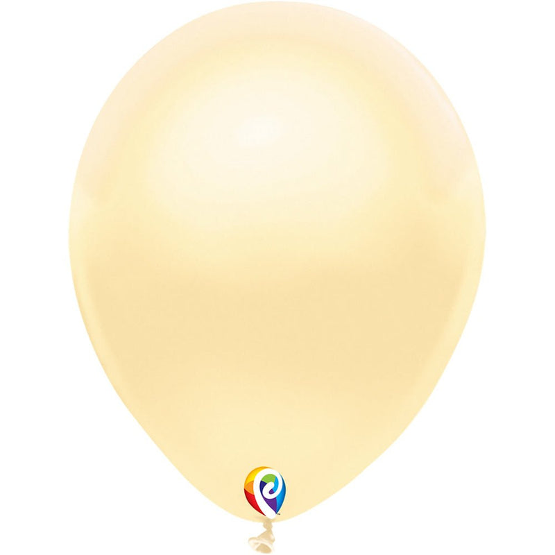 12 Inch Latex Balloons Pearl Ivory