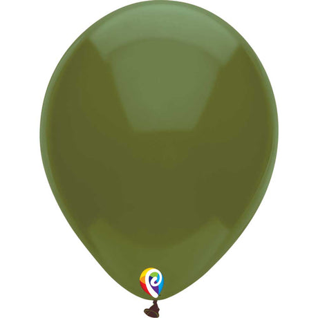Latex Balloons Vintage Olive 12 Inch