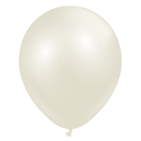 Latex Balloons 12 Inch Kalisan Aura Ivory White