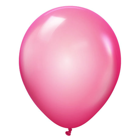 Latex Balloons Kalisan Crystal Fuchsia 12 Inch