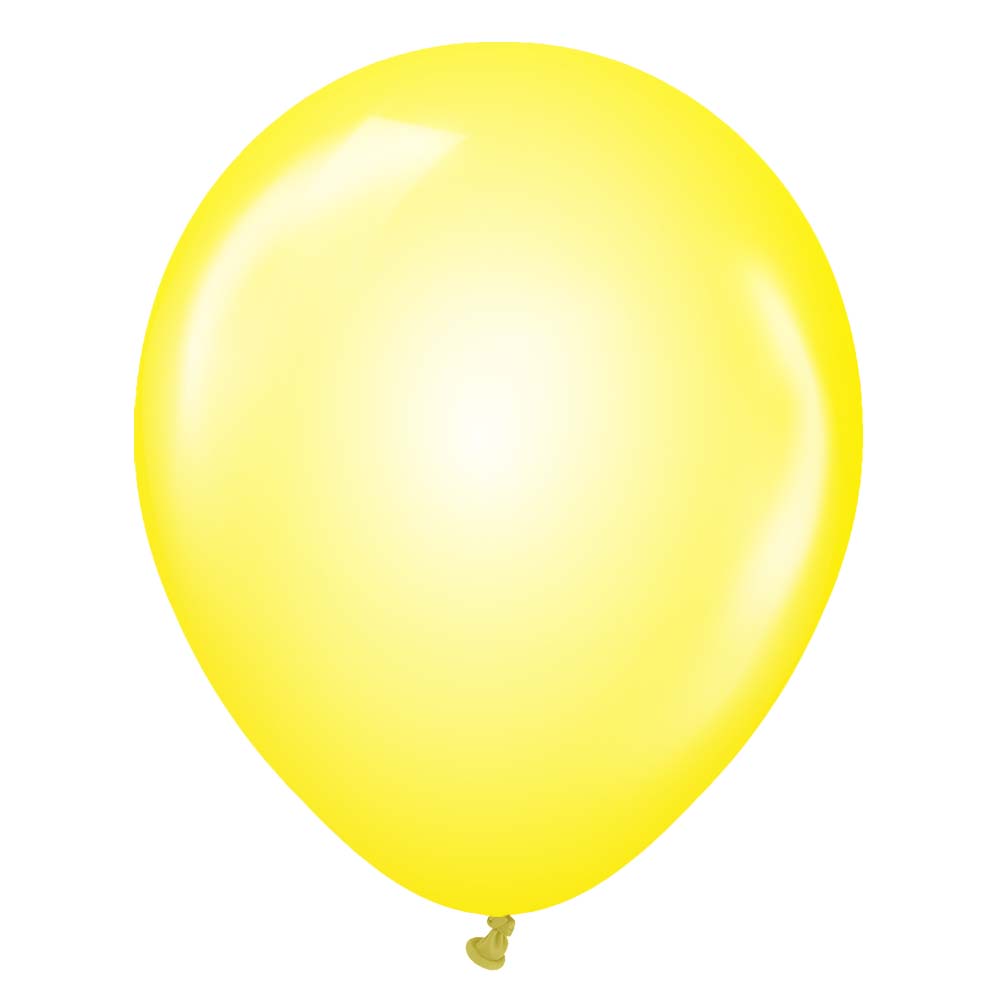 Latex Balloons 12 Inch Kalisan Crystal Yellow