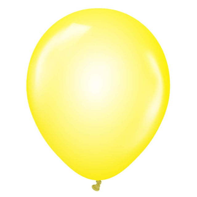 Latex Balloons 12 Inch Kalisan Crystal Yellow