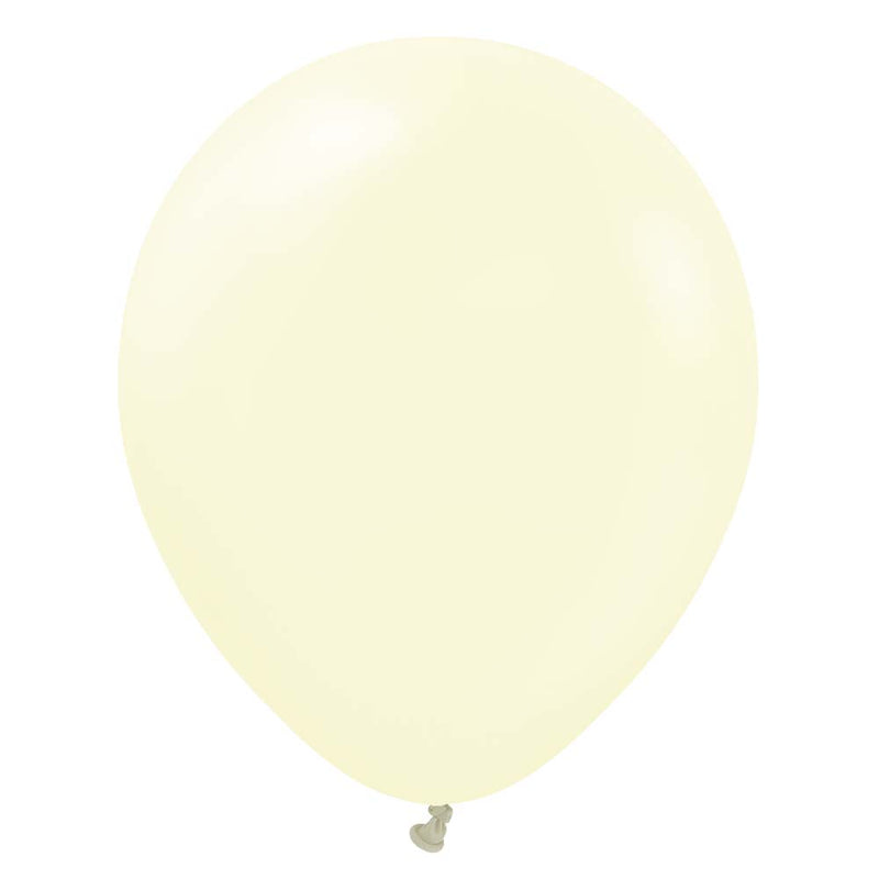 Latex Balloons 12 Inch Kalisan Macaron Pale Yellow