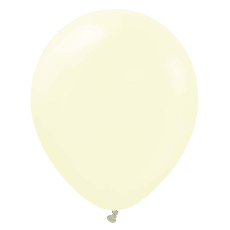 Latex Balloons 12 Inch Kalisan Macaron Pale Yellow