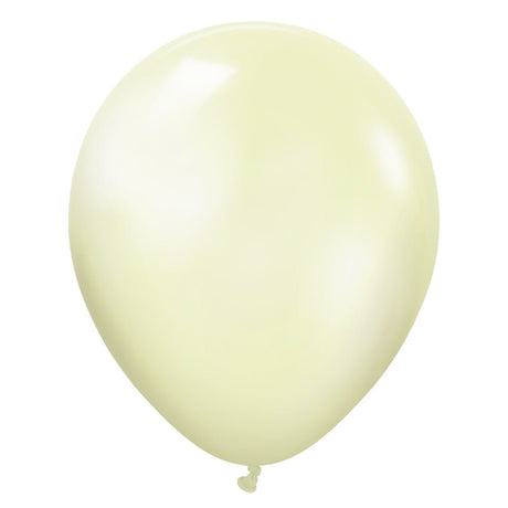Latex Balloons Kalisan Metallic Pearl Lemon