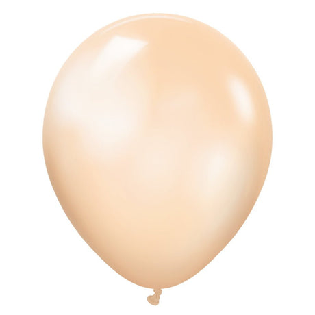 Latex Balloons Kalisan Metallic Pearl Salmon