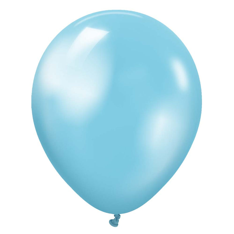 Latex Balloons Kalisan Metallic Pearl Sky Blue
