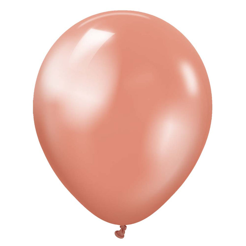 Latex Balloons Kalisan Metallic Rose Gold