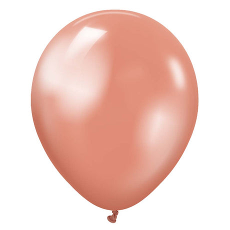 Latex Balloons Kalisan Metallic Rose Gold