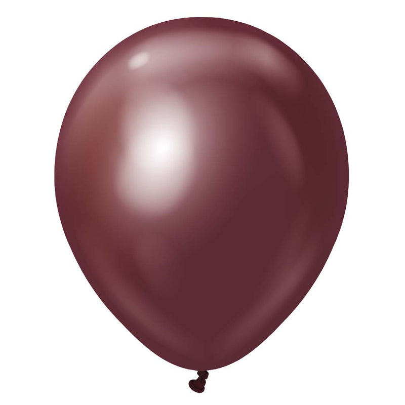 Latex Balloons Kalisan Mirror Burgundy 12 Inch