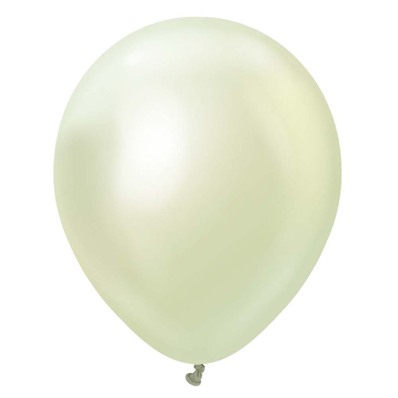 Latex Balloons 12 Inch Kalisan Mirror Green Gold