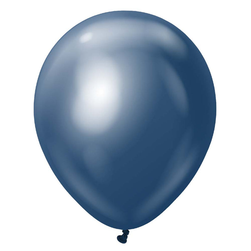 Latex Balloons 12 Inch Kalisan Mirror Navy