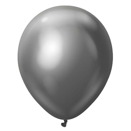 Latex Balloons 12 Inch Kalisan Mirror Space Grey