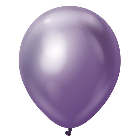 Latex Balloons Kalisan Mirror Violet 12 Inch