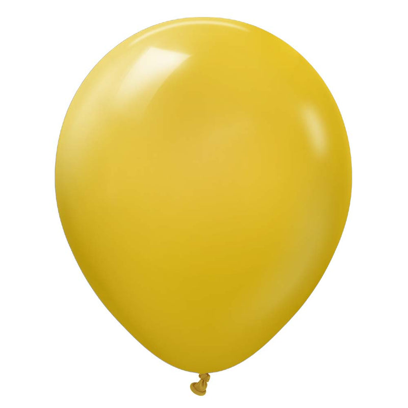 Latex Balloons 12 Inch Kalisan Retro Mustard