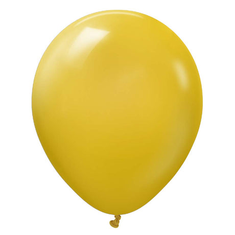 Latex Balloons 12 Inch Kalisan Retro Mustard