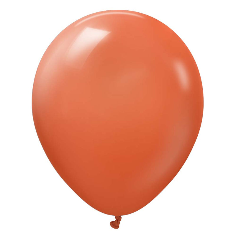 Latex Balloons Retro Rust Orange